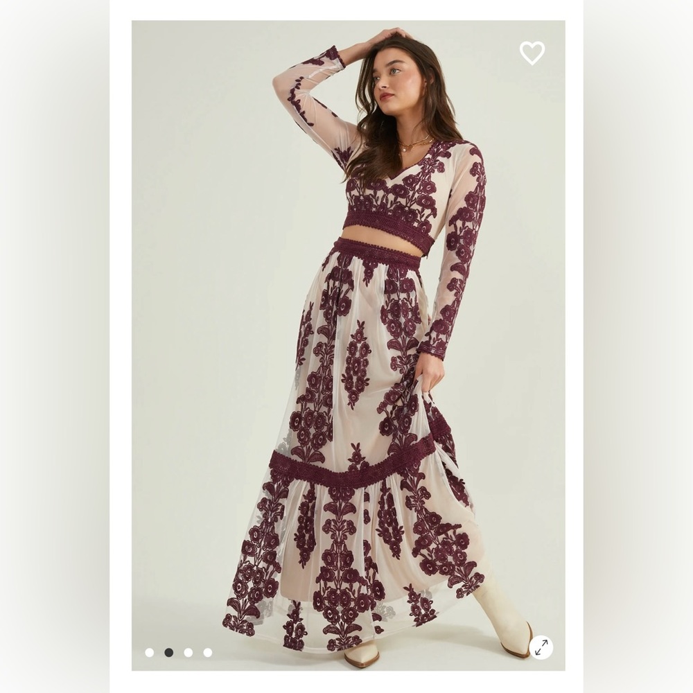 NWT Maude Floral Maxi Skirt Small #065 0925 (List for bottom only) - Picture 4 of 12